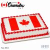 canada day Flag cake